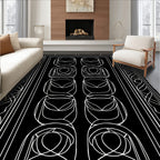 Bold Floral Geometric Pattern Rug