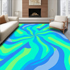 Flowing Waves Groovy Pattern Rug