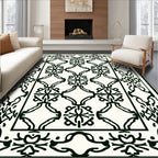 Classic Intricate Filigree Border Rug