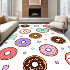 Fun Donut Star Pattern Design Rug