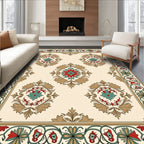 Classic Floral Medallion Border Rug