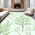 Green Leafy Vine Pattern Rug