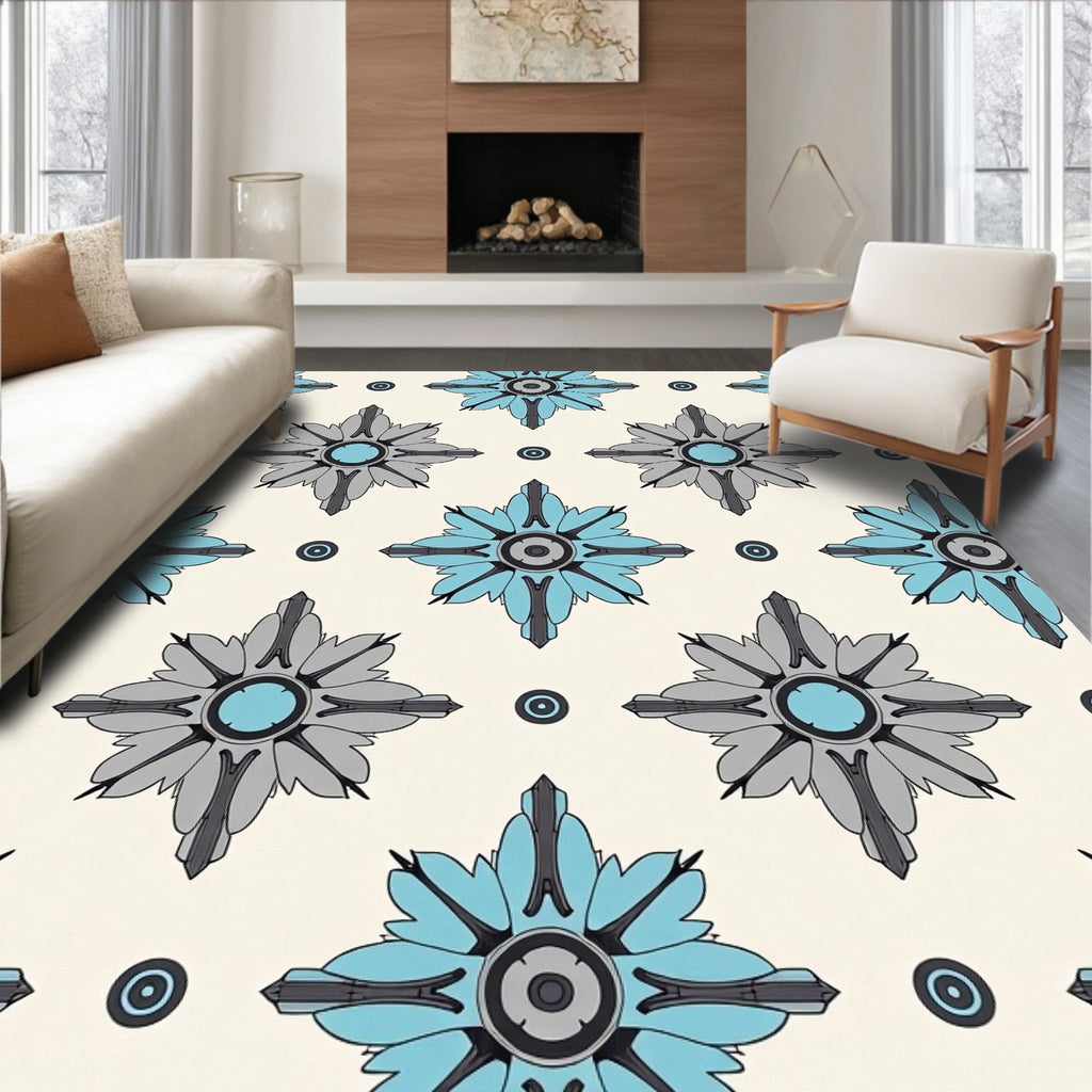 Geometric Nova Style Pattern Design Rug