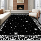 Cosmic Starry Night Pattern Rug