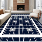 Geometric Gradient Square Pattern Rug