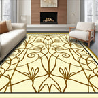 Art Nouveau Floral Vine Pattern Rug
