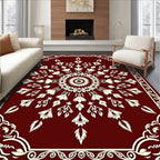 Elegant Floral Mandala Pattern Rug