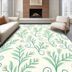 Botanical Swirl Vines Pattern Rug