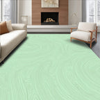 Mint Abstract Contour Pattern Rug