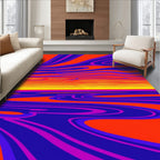Vibrant Swirling Abstract Pattern Rug