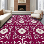 Fleurs Stylises Pattern Rug