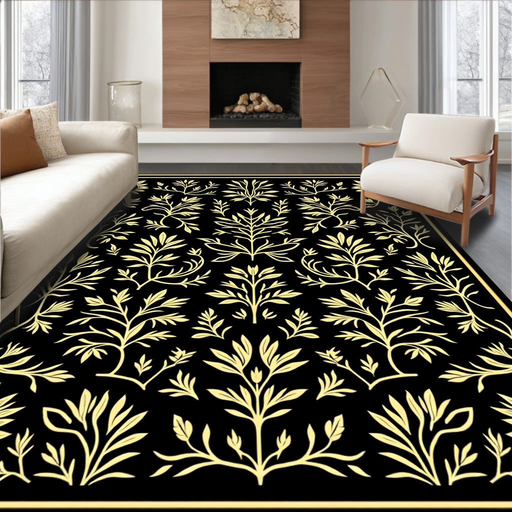 Classical Floral Vine Pattern Design Rug