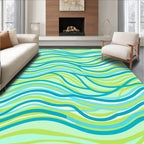 Ocean Waves Pattern Rug