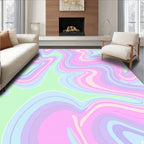 Pastel Swirl Pattern Rug