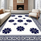 Classic Floral Border Design Rug