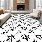 Tribal Abstract Graphic Motif Rug