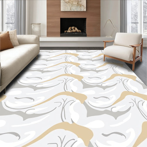Abstract Organic Wave Pattern Rug