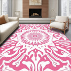 Pink Abstract Mandalas Rug