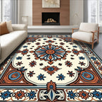 Intricate Floral Medallion Pattern Rug