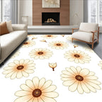 Cream Floral Pattern With Buds Rug