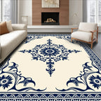 Classic Floral Mandala Border Rug