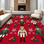 Red Nutcracker Soldier Holiday Charm Rug