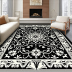Ornate Floral Mandala Pattern Rug