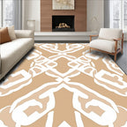 Symmetric Abstract Organic Pattern Rug