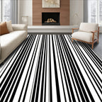 Bold Vertical Striped Graphic Rug
