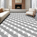 Diagonal Bunting Pattern With Shades Rug