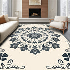 Vintage Floral Mandala Pattern Rug
