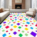 Retro Diamond Geometric Pattern Rug