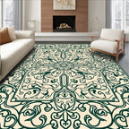 Ornate Floral Medallion Pattern Rug