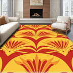 Art Nouveau Fan Pattern Rug