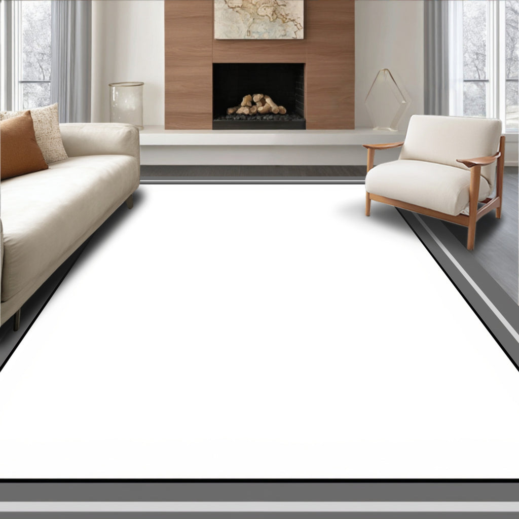 Modern Geometric Abstract Square Design Rug