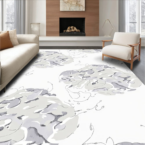 Abstract Organic Shape Pattern Rug