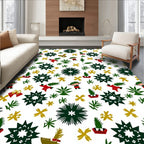 Festive Christmas Characters and Foliage Rug