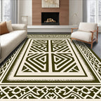 Geometric 2 Tone Maze Frame Rug