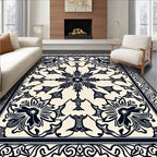 Classic Floral Swirl Pattern Rug