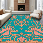 Floral Medallion Art Nouveau Rug