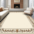 Ornate Floral Scrollwork Patterned Rug