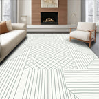 Geometric Abstract Hand Drawn Lines Rug