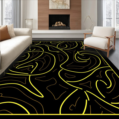 Abstract Flowing Lines Design Rug