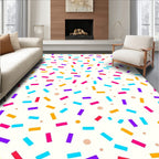 Colorful Sprinkle Pattern Design Rug