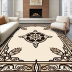 Intricate Floral Motif With Border Design Rug