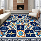 Ornate Geometric Tile Inspired Rug