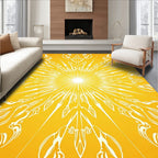Radiant Sunburst Abstract Pattern Rug