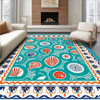 Coastal Shell Starfish Pattern Rug