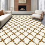 Golden Retriever Patterned Lattice Rug
