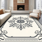 Ornate Floral Medallion Design Rug